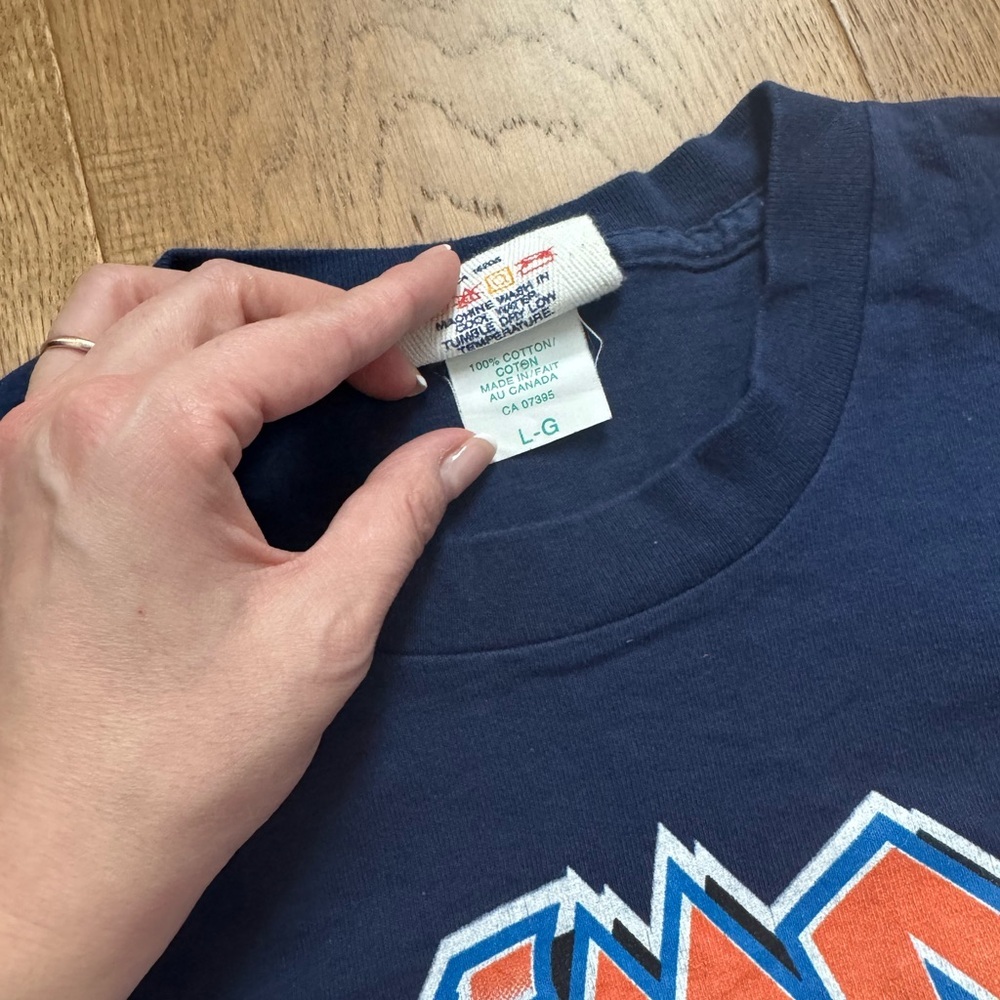 Muppets Toronto Maple Leafs Vintage 1994 T-Shirt - NHL - Size L - Navy Blue - Picture 6 of 7